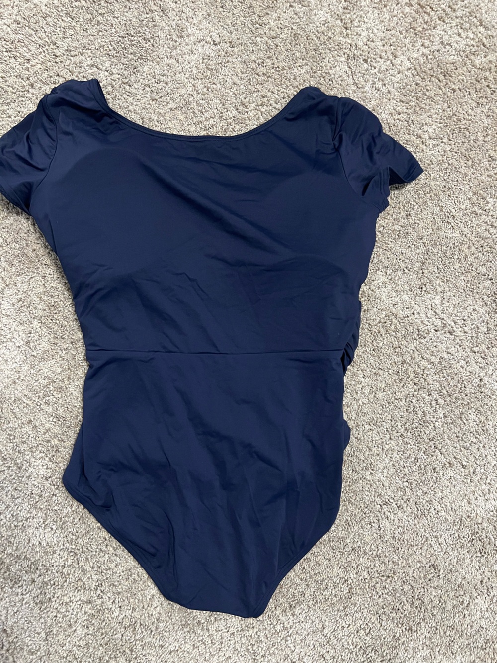 Michael Kors Navy One-Piece Swimsuit with Tie Front - Picture 3 of 5